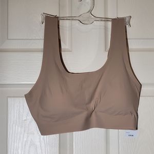 Alfani Laser Cut Seamless Bralette Latte Cafe